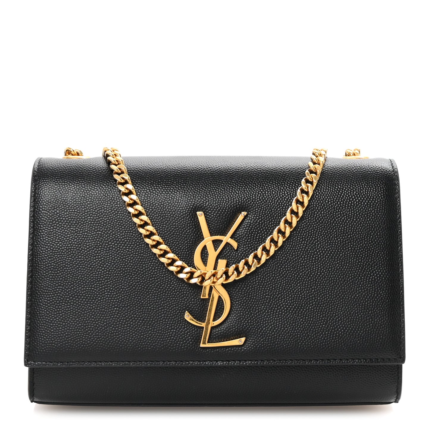 Grain De Poudre Small Monogram Kate Satchel Black