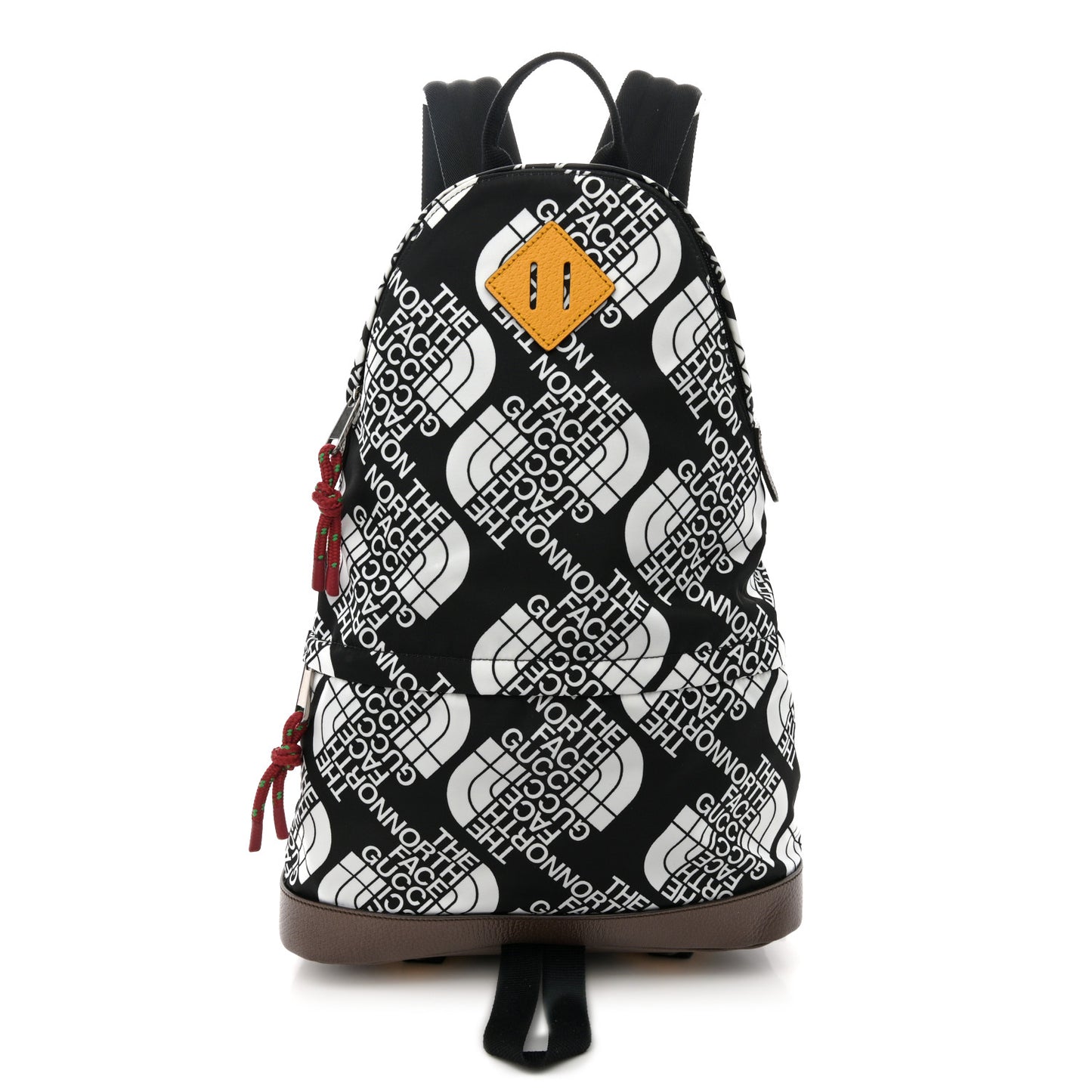 X THE NORTH FACE Econyl Nylon Medium Backpack Black Ivory New Acero Crop