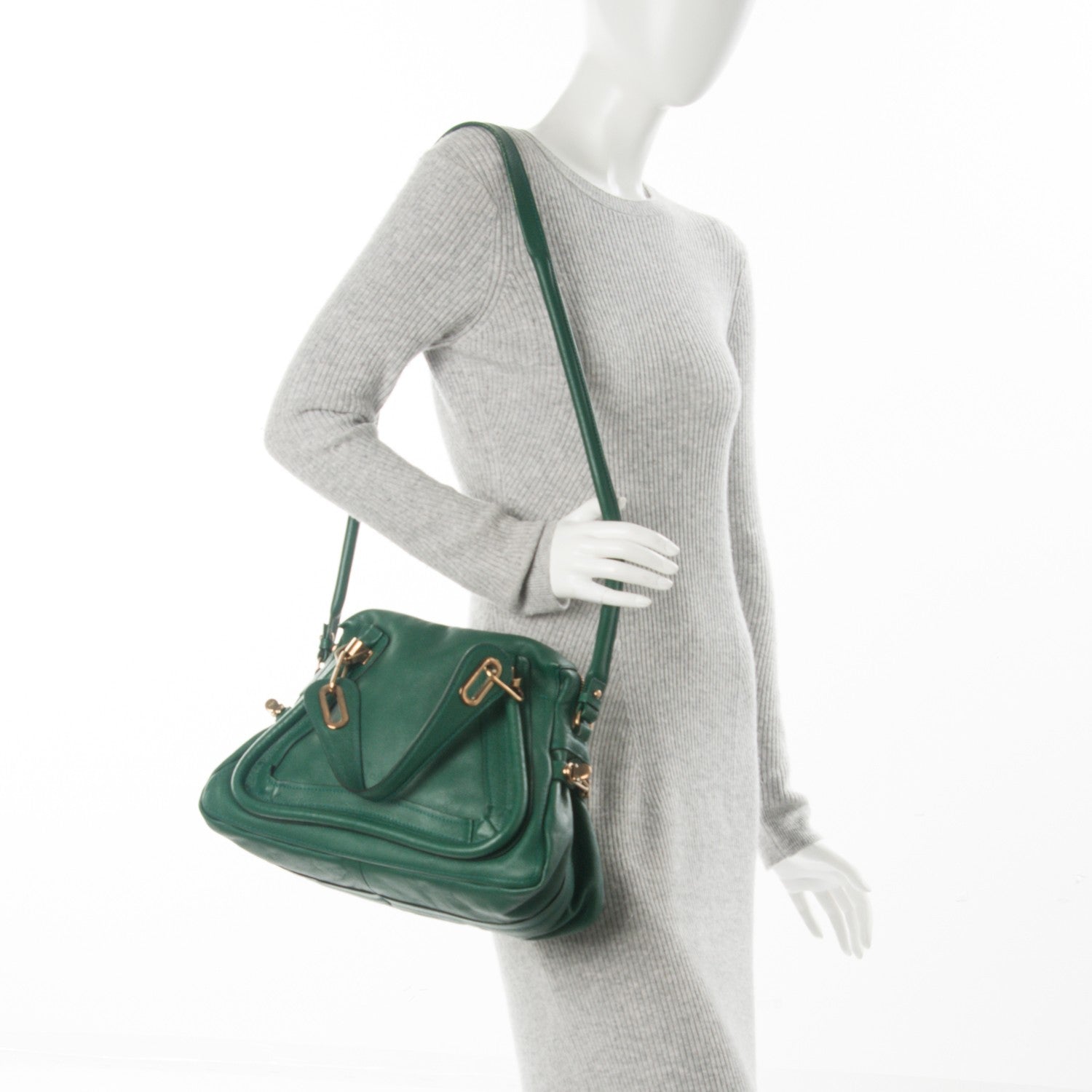 Chloe Calfskin Medium Paraty Racing Green 2 of 9