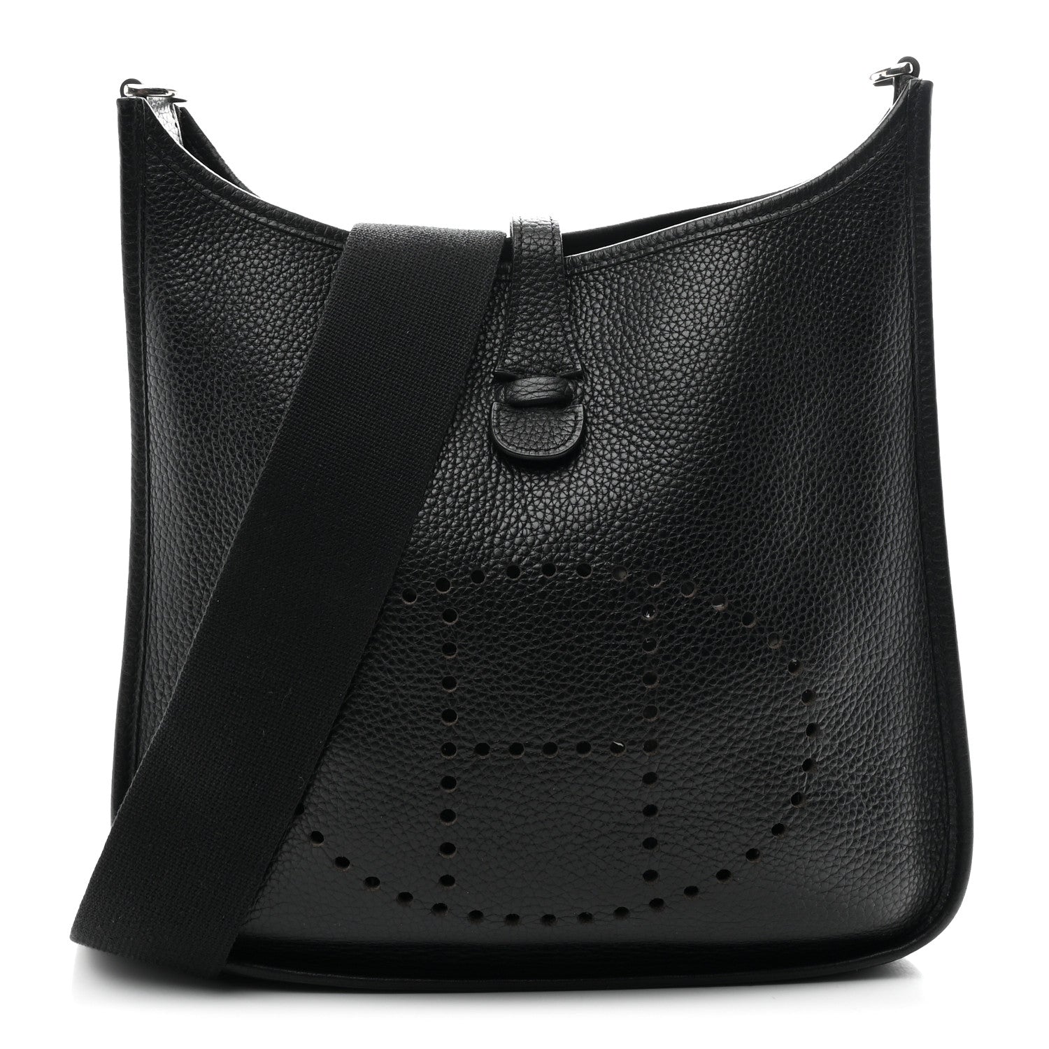 Hermes Taurillon Clemence Evelyne II PM Black 1 of 10