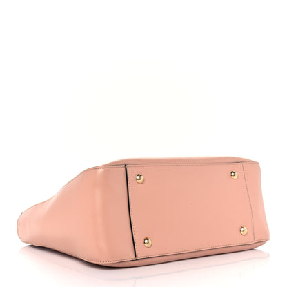 Fendi Vitello Glacier Small FF Tote Rosa Bourbon 4 of 9