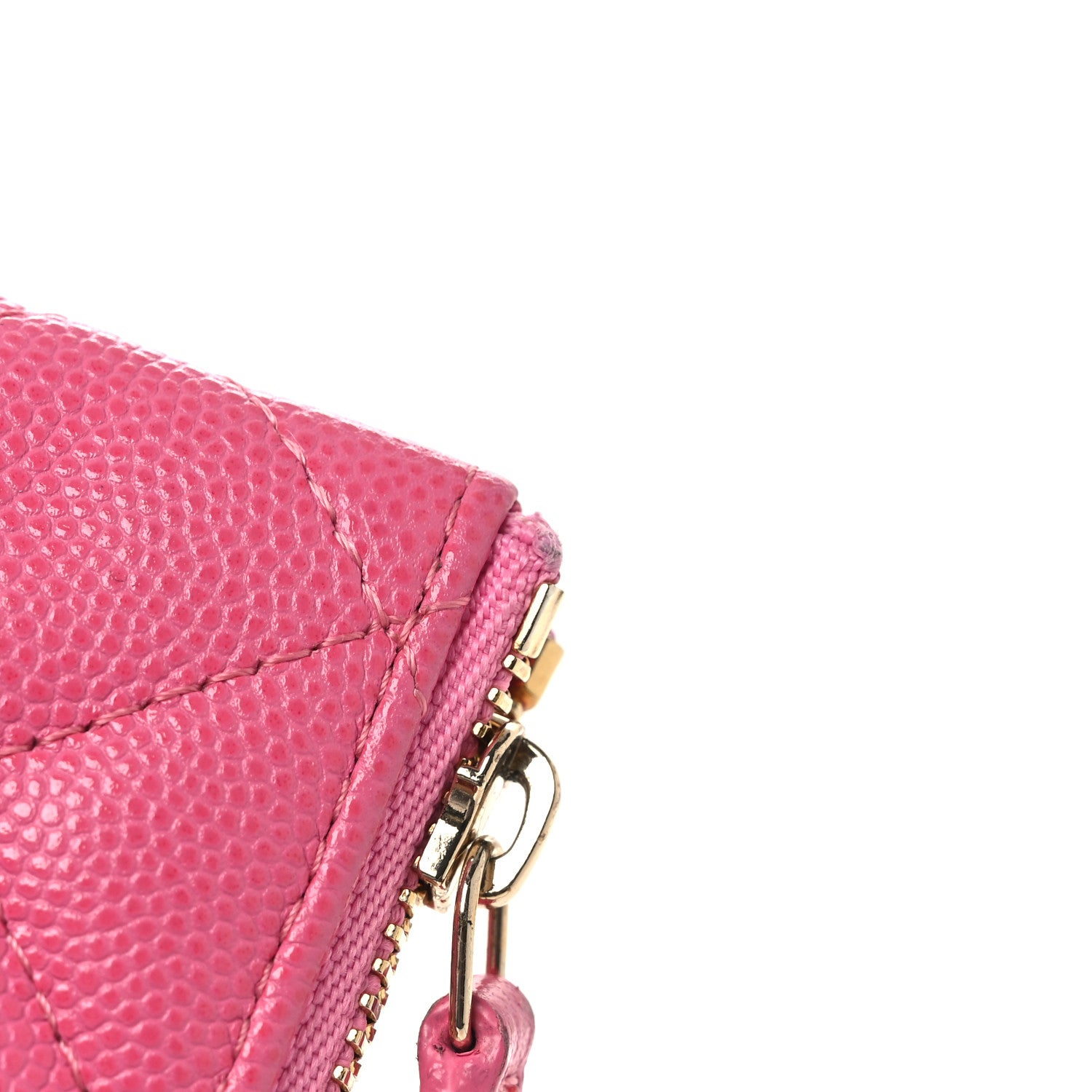 Chanel Caviar Quilted Small Cosmetic Case Pink 8 of 10