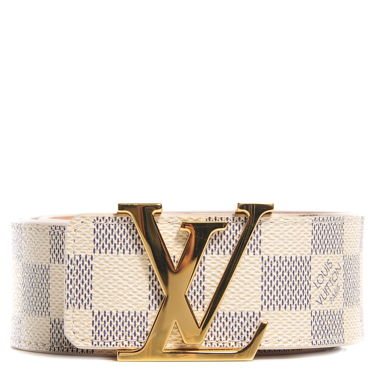 Damier Azur LV Initiales Belt 80 32