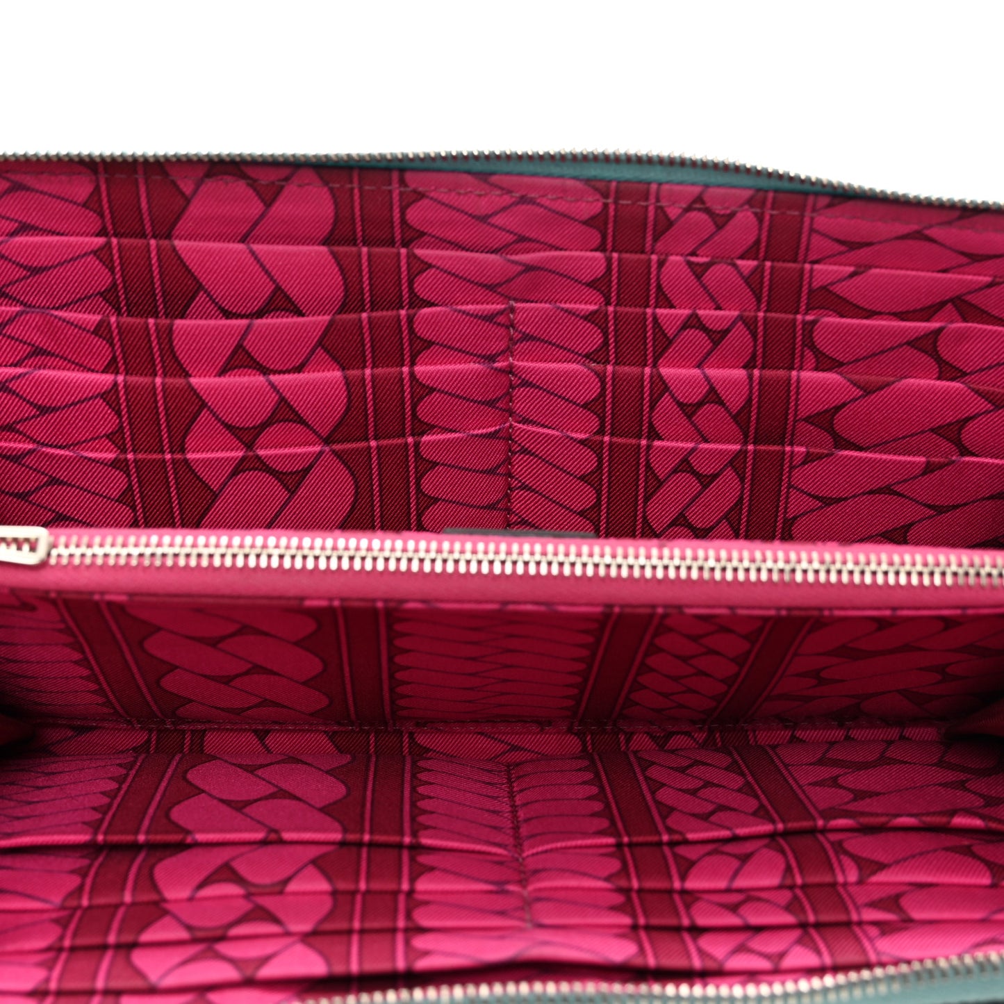 Epsom Silk'In Wallet Bleu Atoll Rose Tyrien