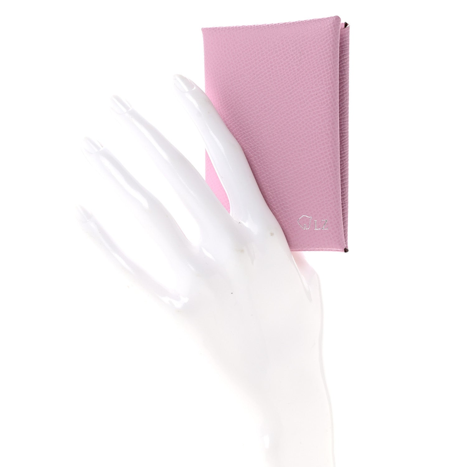 Hermes Epsom Horseshoe Calvi Card Case Mauve Sylvestre Rose Azalee 2 of 9