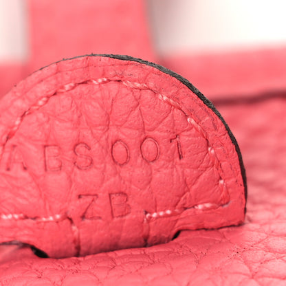 Hermes Taurillon Clemence Amazone Evelyne TPM Rose Azalee Rouge Pivoine 7 of 10