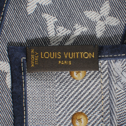 Louis Vuitton Silk Monogram New Denim Bandeau Marine 4 of 5