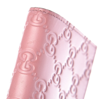 Gucci Guccissima Card Case Wallet Pink 7 of 7