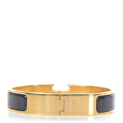 Hermes Enamel Narrow Clic Clac H Bracelet PM Black 3 of 4