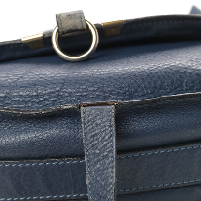 Chloe Calfskin Medium Marcie Round Crossbody Bag Navy 20 of 21