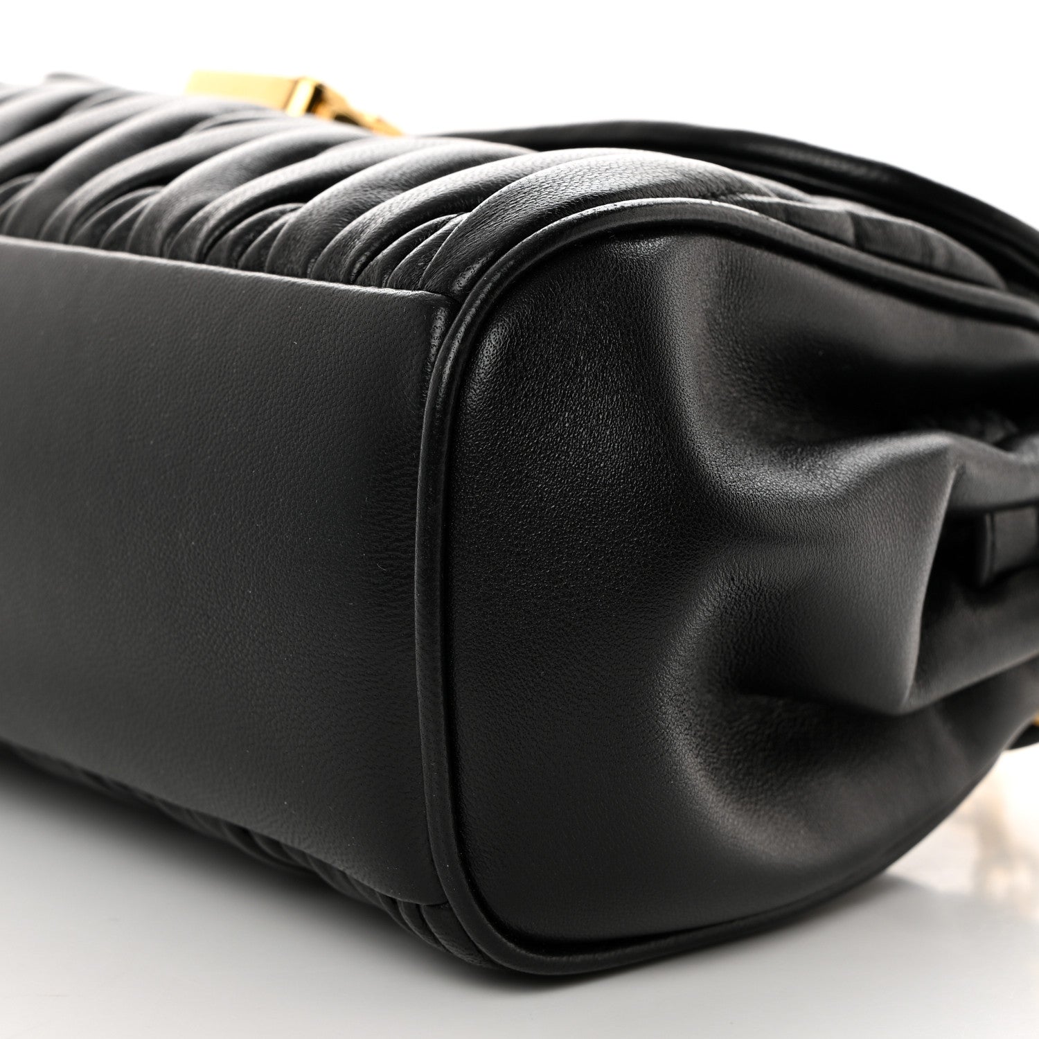 Miu Miu Nappa Matelasse Shoulder Bag Black 9 of 9