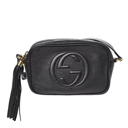 Gucci Pebbled Calfskin Mini Soho Disco Bag Black 1 of 12