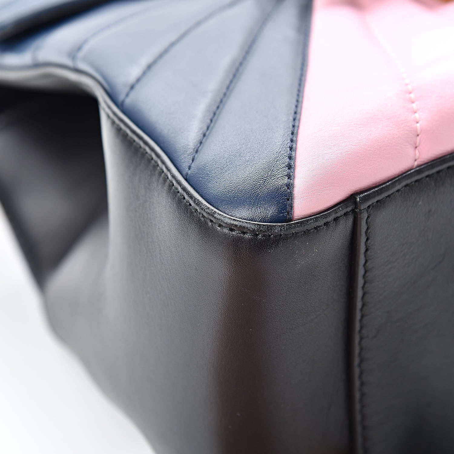 Gucci Calfskin Bamboo Trapuntata Queen Margaret Backpack Blue Agata Hibiscus Red Mystic White Sugar Pink 9 of 16