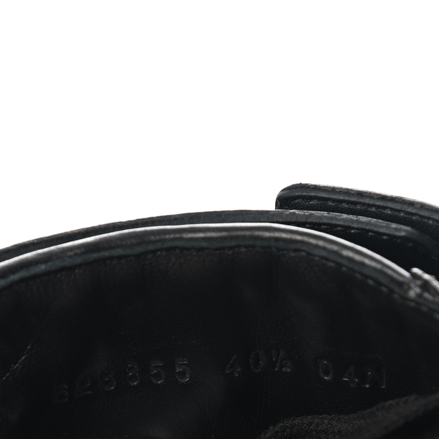 Nappa Frances GG Matelasse Platform Combat Boots 40.5 Black