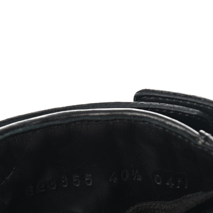 Gucci Nappa Frances GG Matelasse Platform Combat Boots 40.5 Black 8 of 8