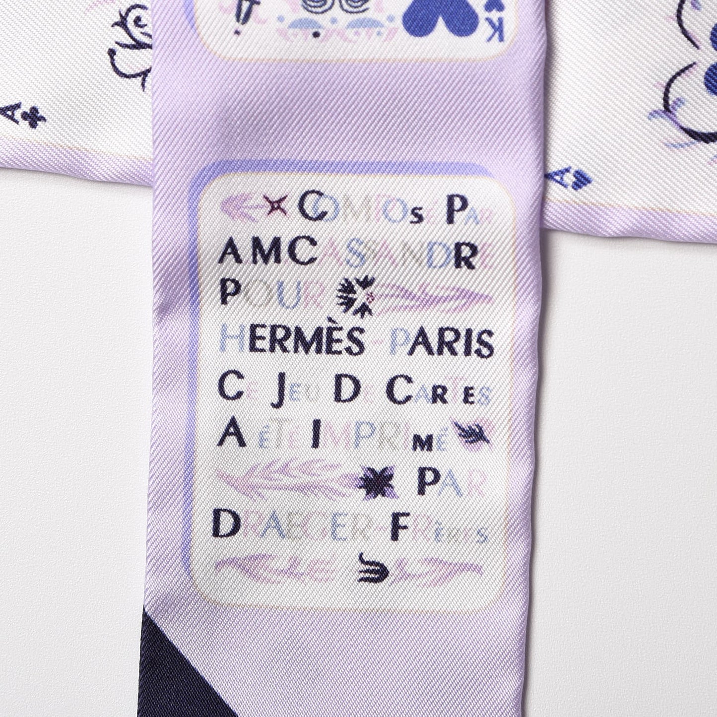 Silk Jeu de Cartes Twilly Purple Mauve Bleu White