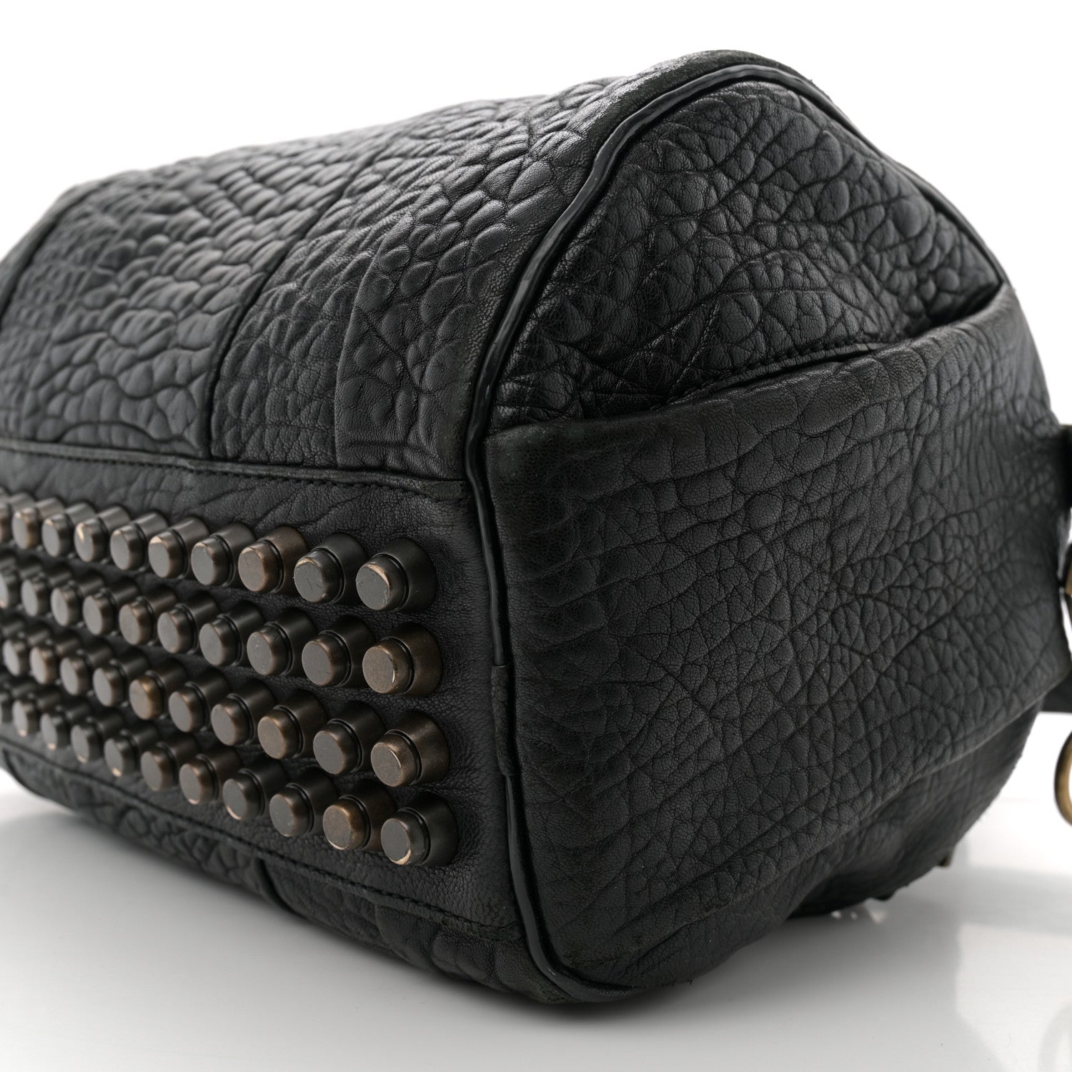 Alexander Wang Pebbled Lambskin Mini Rockie Black Antique Brass Hardware 9 of 13