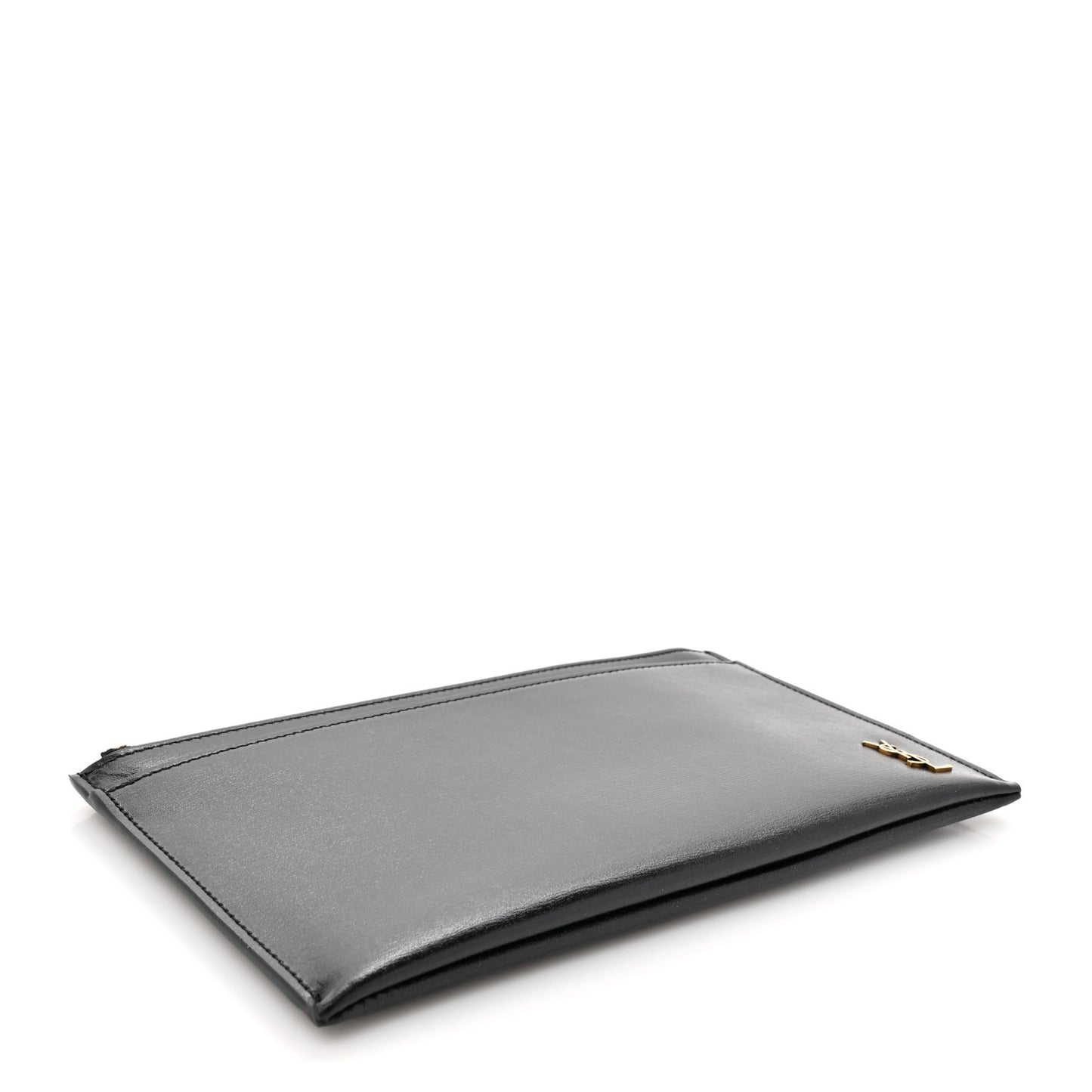 Smooth Calfskin Monogram Bill Pouch Black