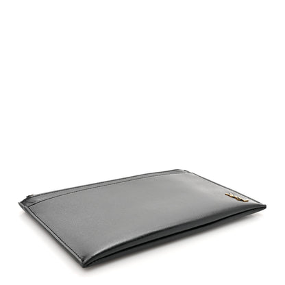 Saint Laurent Smooth Calfskin Monogram Bill Pouch Black 4 of 8