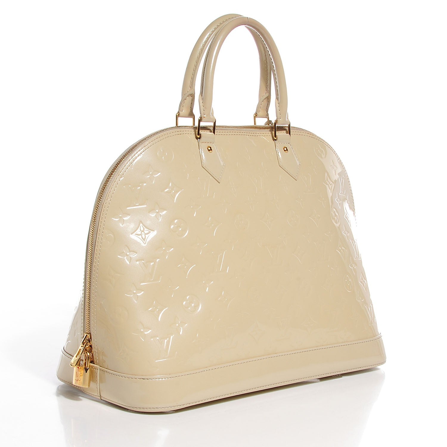 Louis Vuitton Vernis Alma GM Blanc Corail 3 of 7