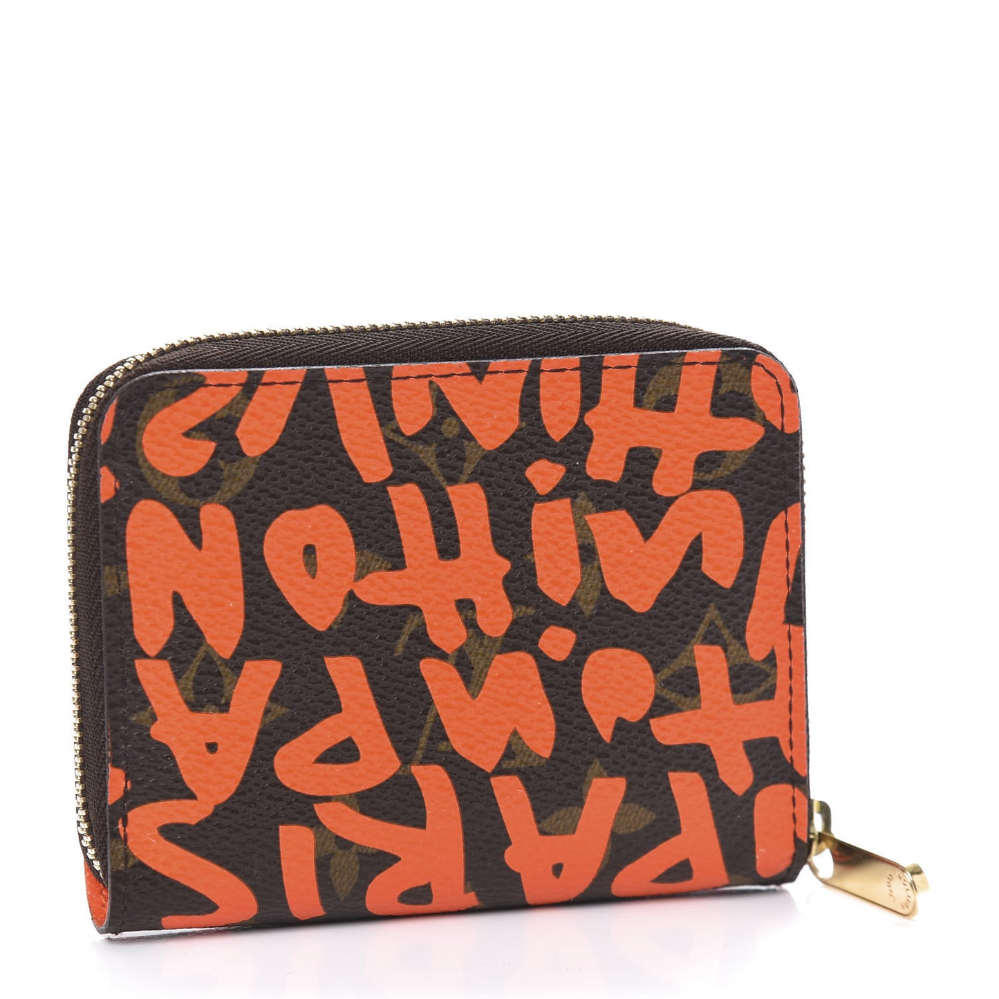 Monogram Graffiti Zippy Coin Purse Orange