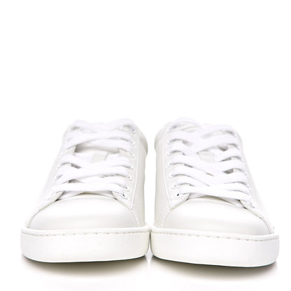 Gucci Calfskin Interlocking G Perforated Womens Ace Sneakers 36.5 White Grey Sky 2 of 9