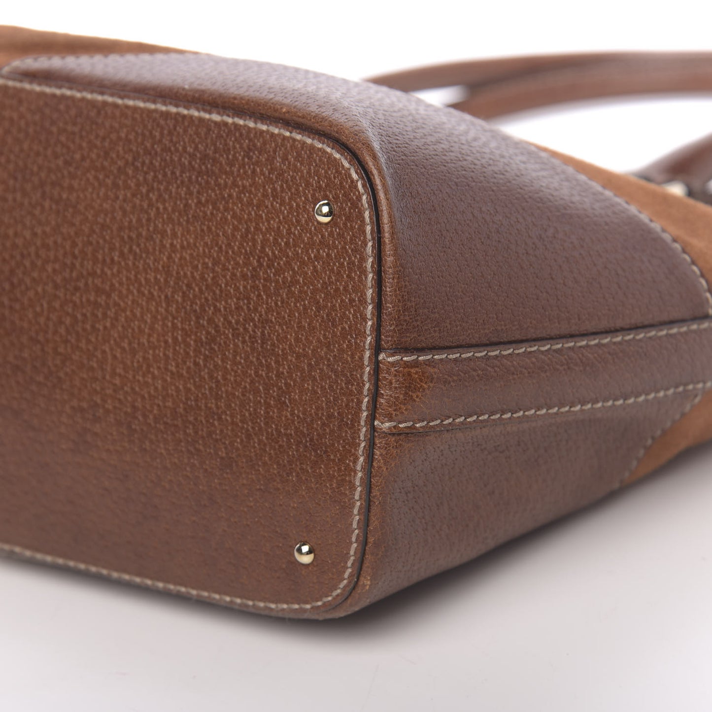 Suede Calfskin Medium Hasler Tote Brown
