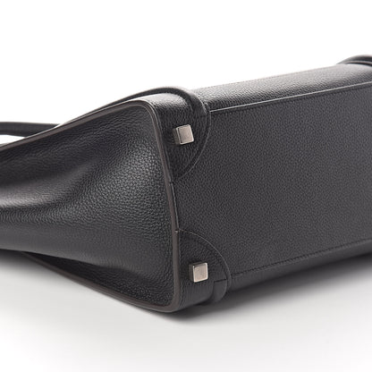 Celine Drummed Calfskin Micro Luggage Black 8 of 9