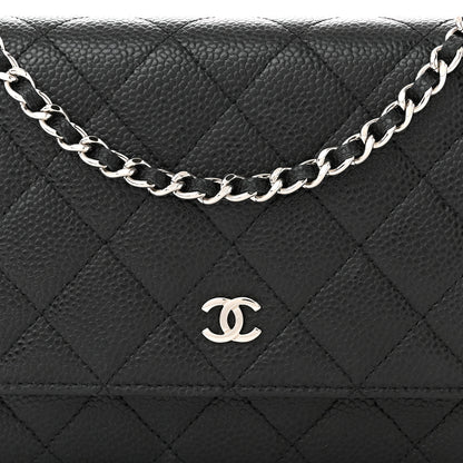 Chanel Caviar Quilted Wallet on Chain WOC Black 9 of 12