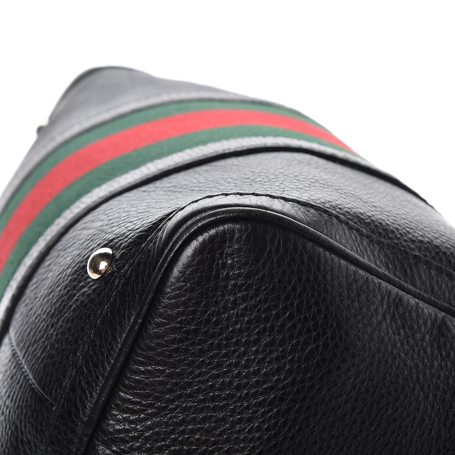 Gucci Calfskin Vintage Web Medium Boston Black 13 of 16
