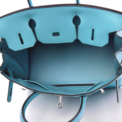 Hermes Taurillon Clemence Birkin 30 Bleu Saint Cyr 5 of 10