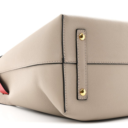 Burberry Marais Calfskin Medium Belt Bag Mineral Grey Bright Military Red 8 of 9