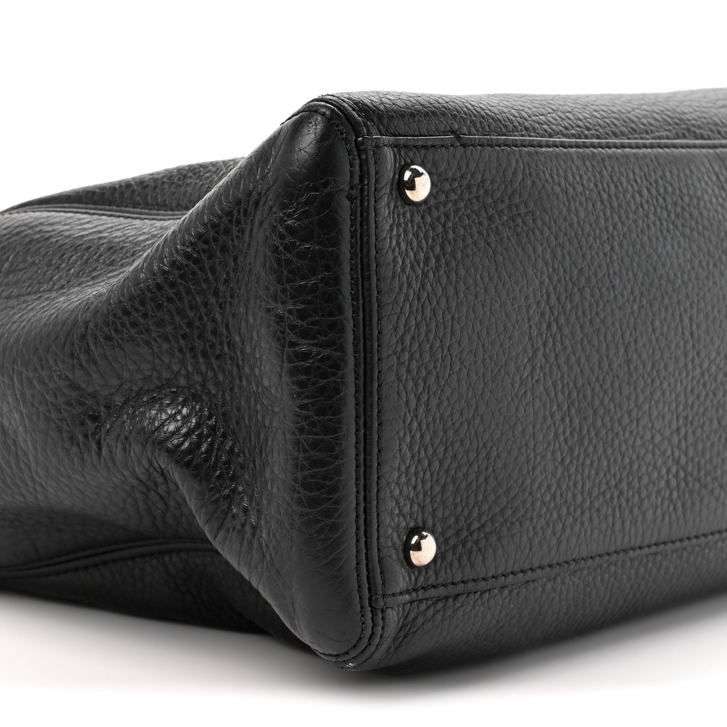 Calfskin Cerf Shopper Tote Black