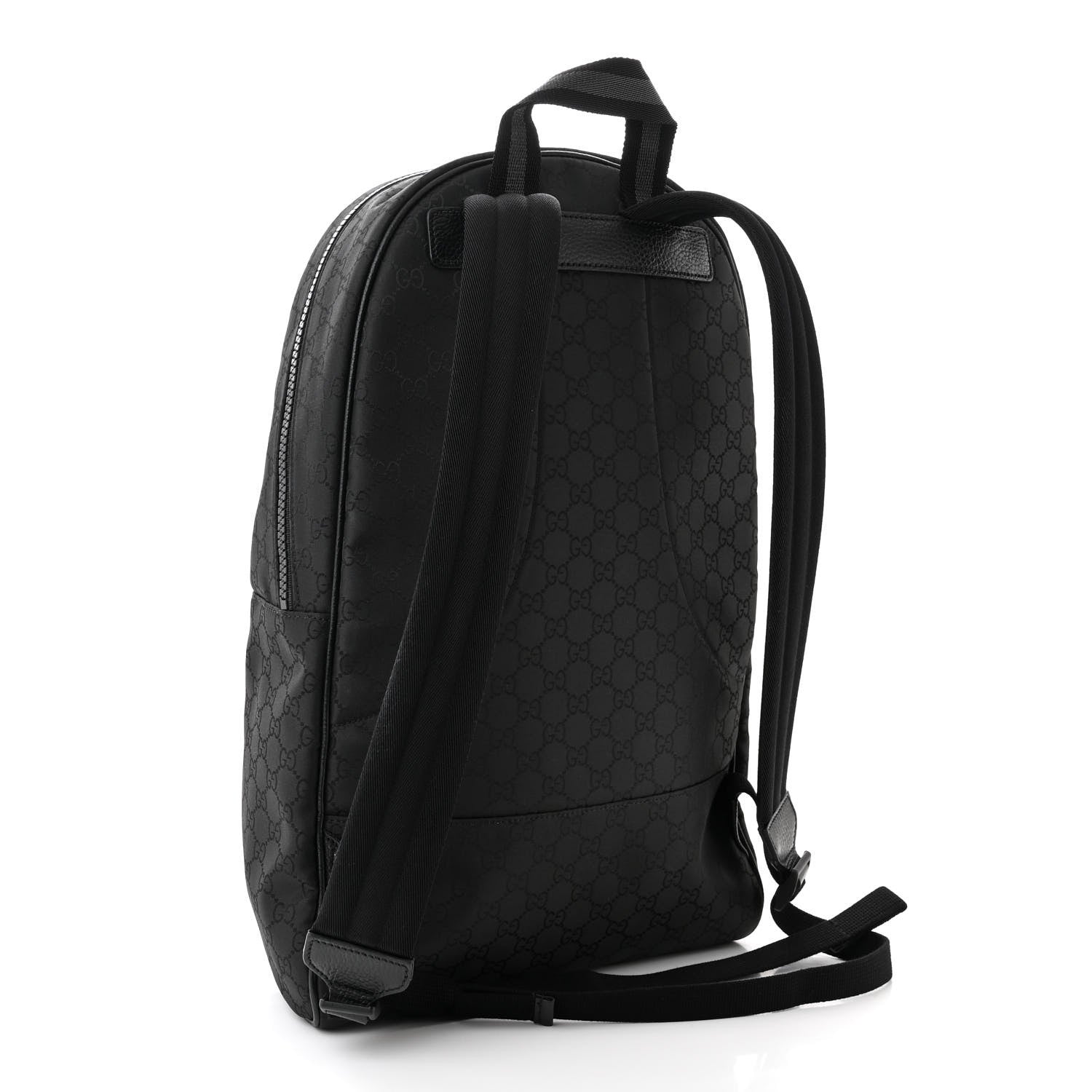 Gucci Nylon Monogram Slim Backpack Black 3 of 12