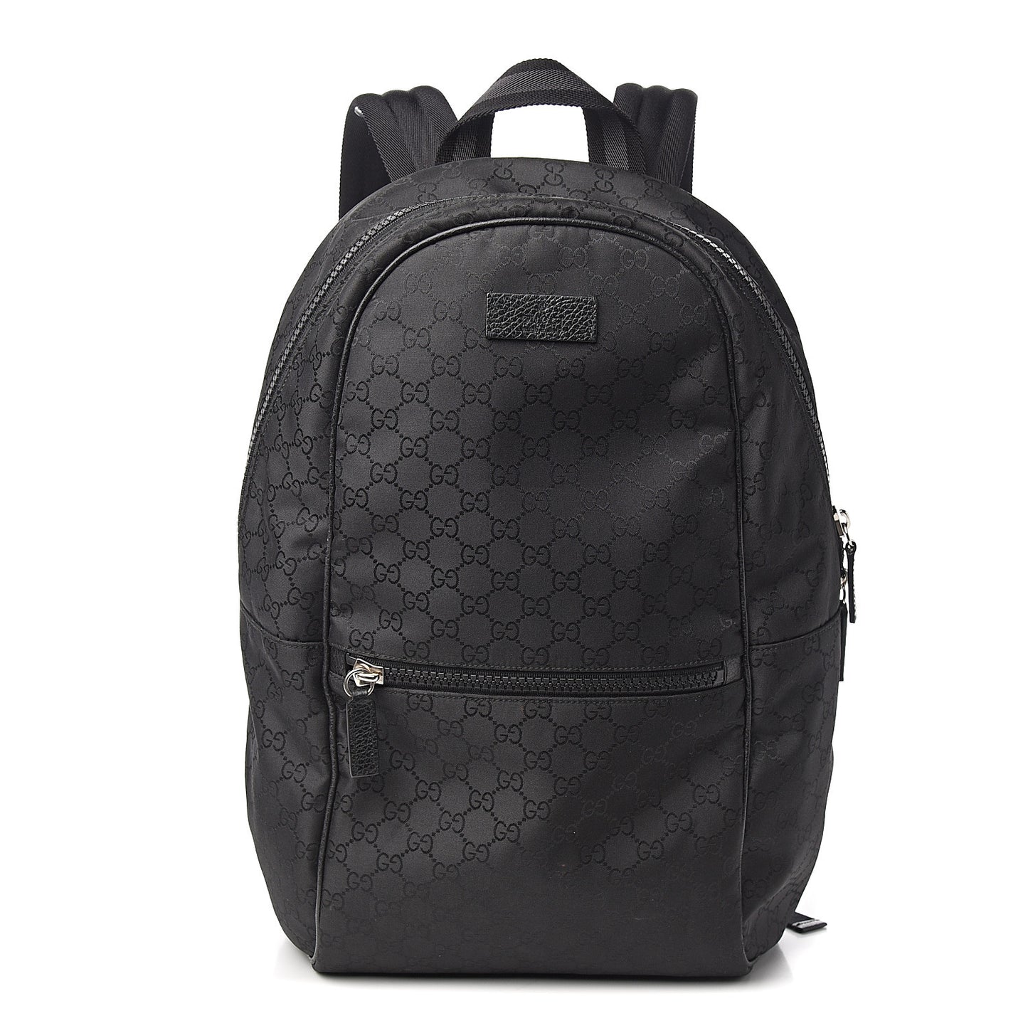 Nylon Monogram Slim Backpack Black