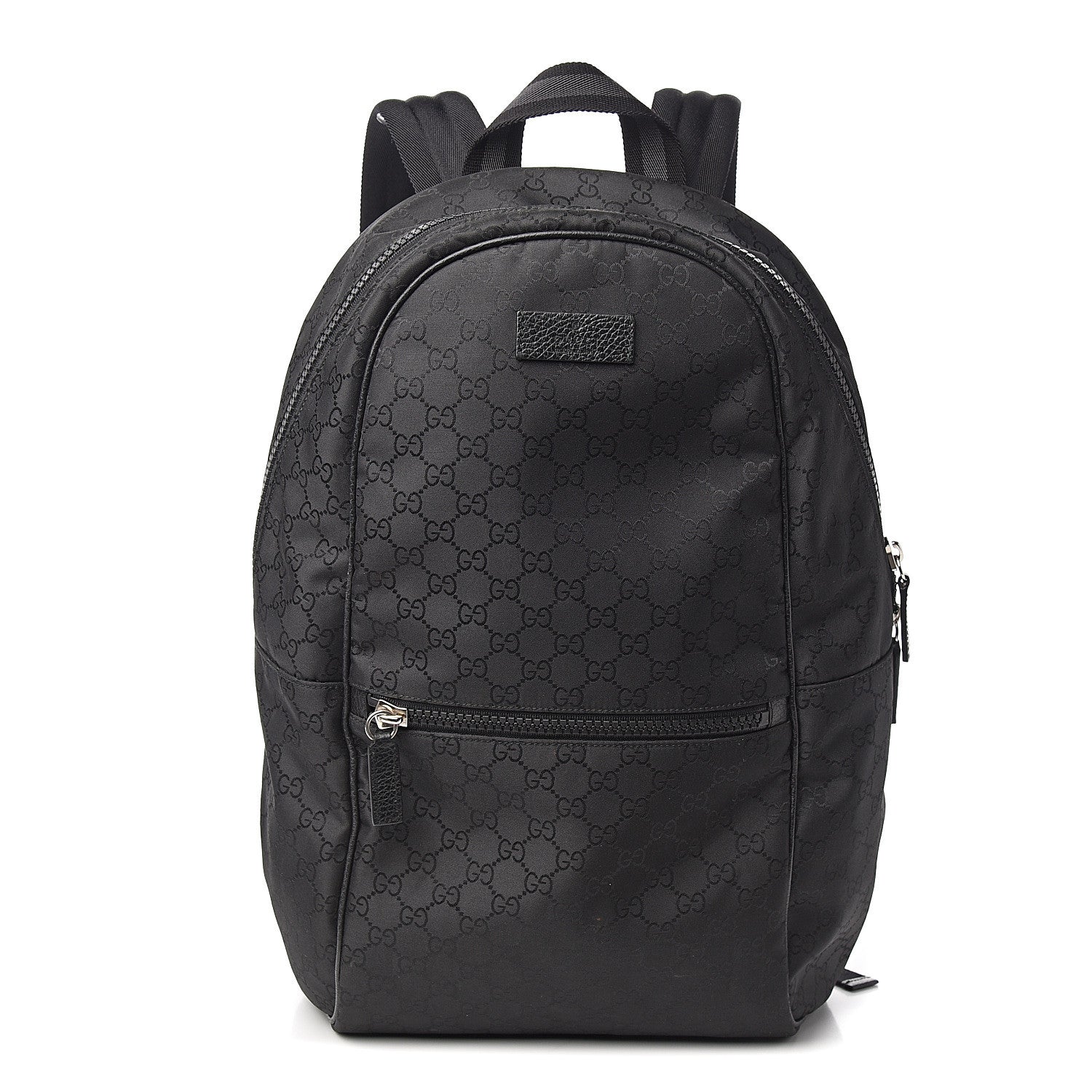 Gucci Nylon Monogram Slim Backpack Black 1 of 9