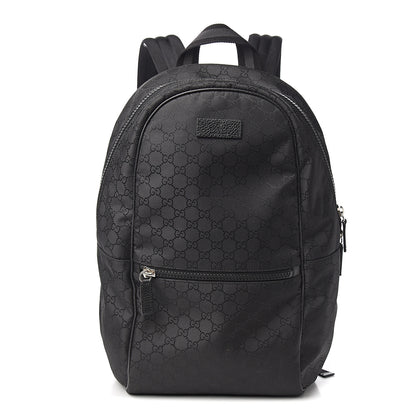 Gucci Nylon Monogram Slim Backpack Black 1 of 9