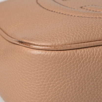 Gucci Pebbled Calfskin Small Soho Disco Bag Camelia 16 of 19