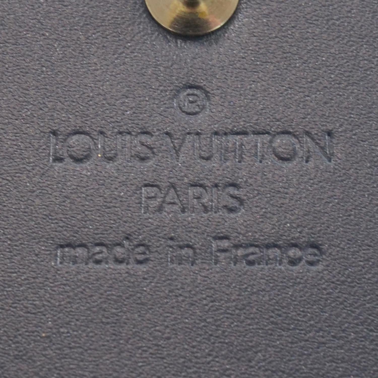 Louis Vuitton Mat Monogram Elise Wallet Blue 6 of 7