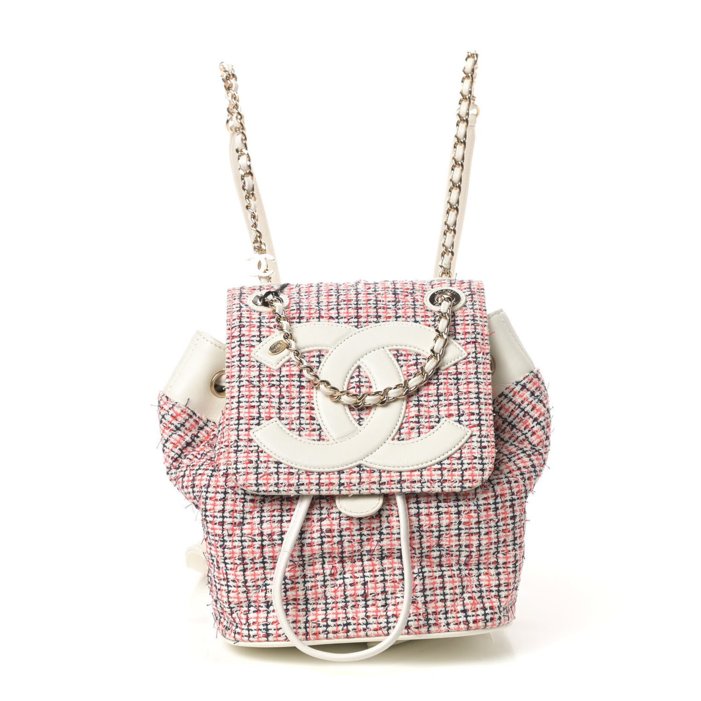 Tweed CC Mania Backpack Black Red White