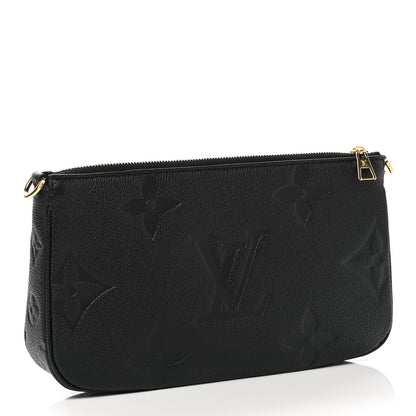 Louis Vuitton Empreinte Monogram Giant Multi Pochette Accessories Large Pochette Black 2 of 7