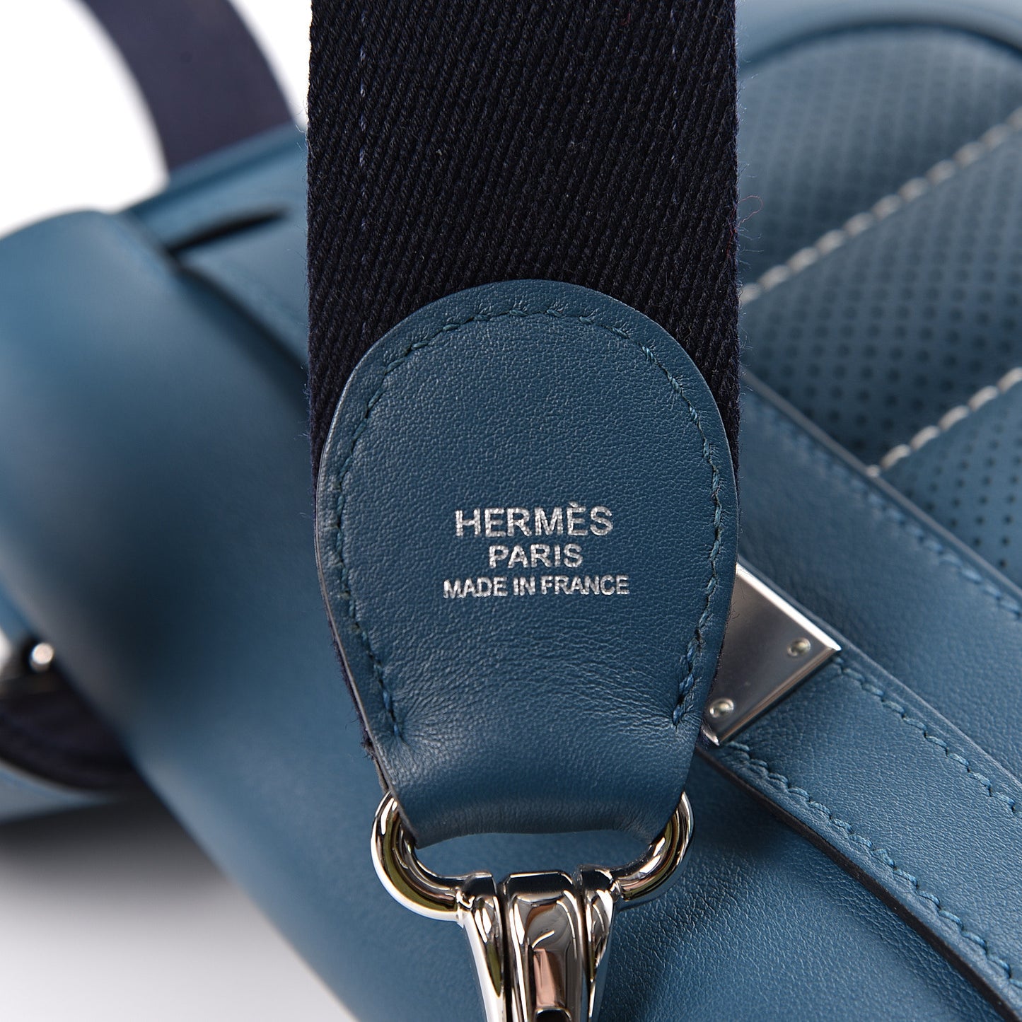 Veau Swift Mini Sac Berline Bleu Thalassa