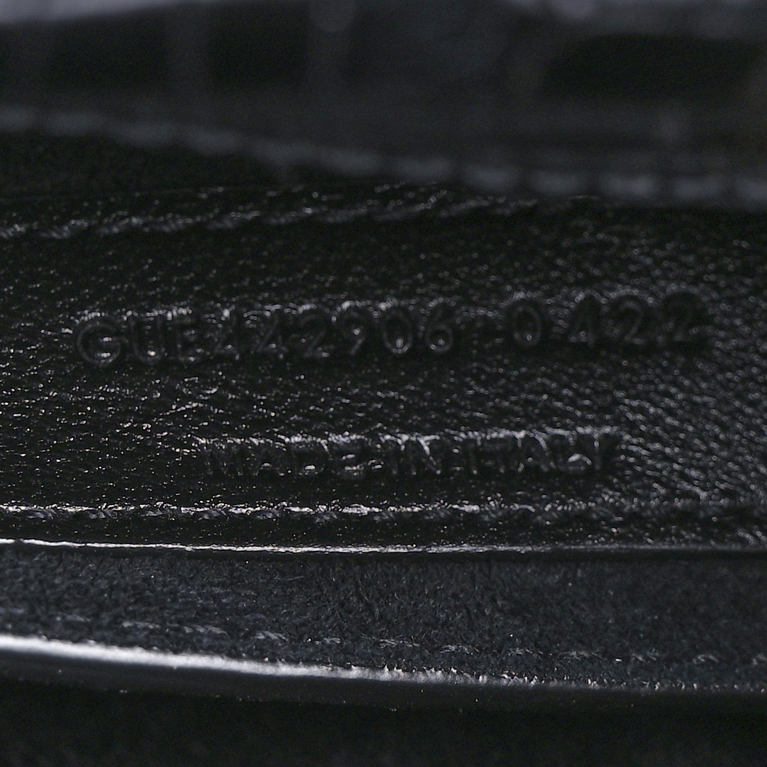 Saint Laurent Calfskin Crocodile Embossed Medium Monochrome Monogram Sunset Black 6 of 9