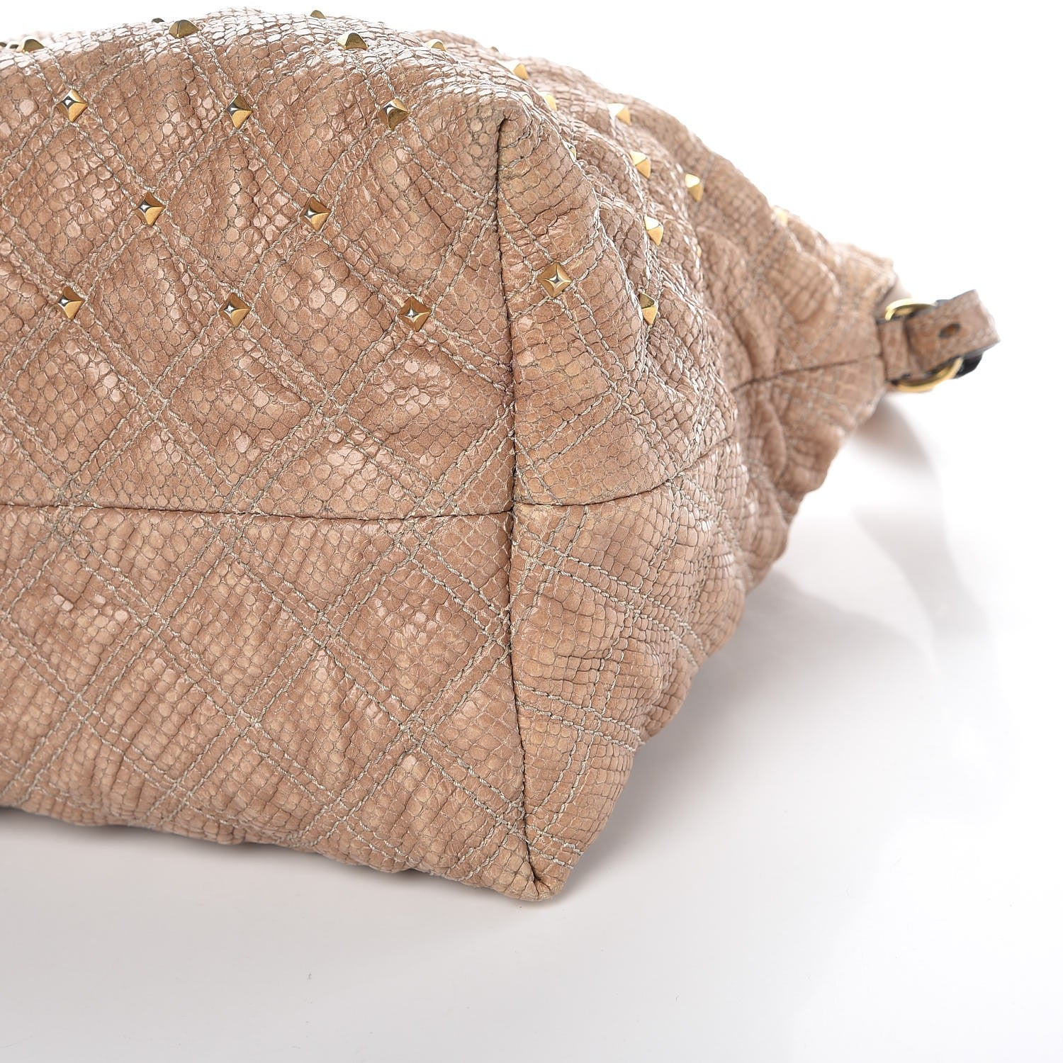 Marc Jacobs Python Effect Quilted Stardust Rio Satchel Beige 19 of 19