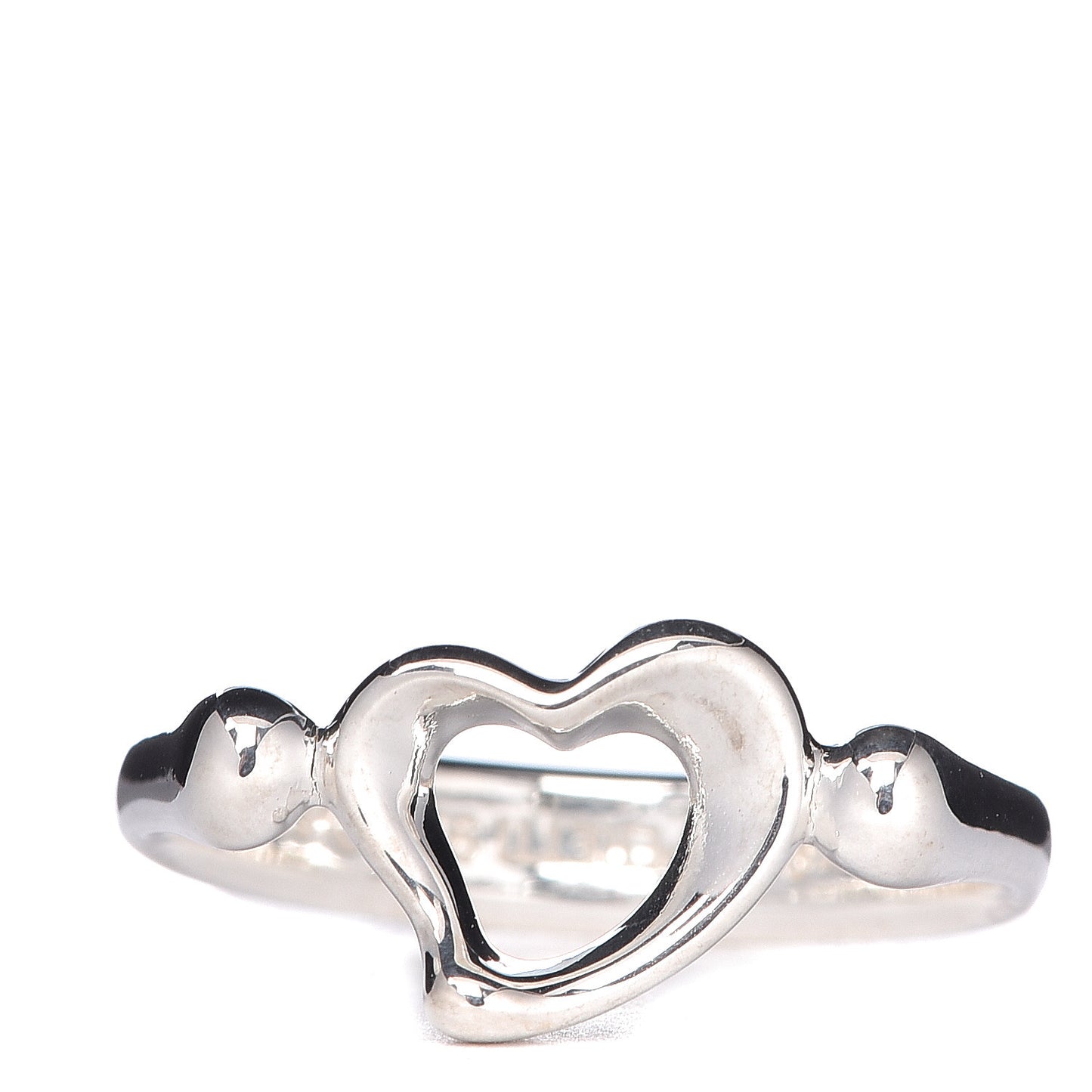 Sterling Silver Elsa Peretti Open Heart Ring 47 4