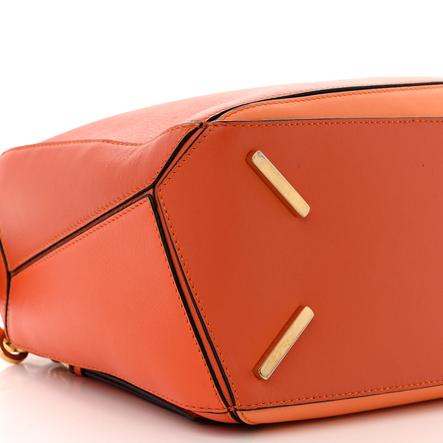 Calfskin Medium Puzzle Bag Orange Multi