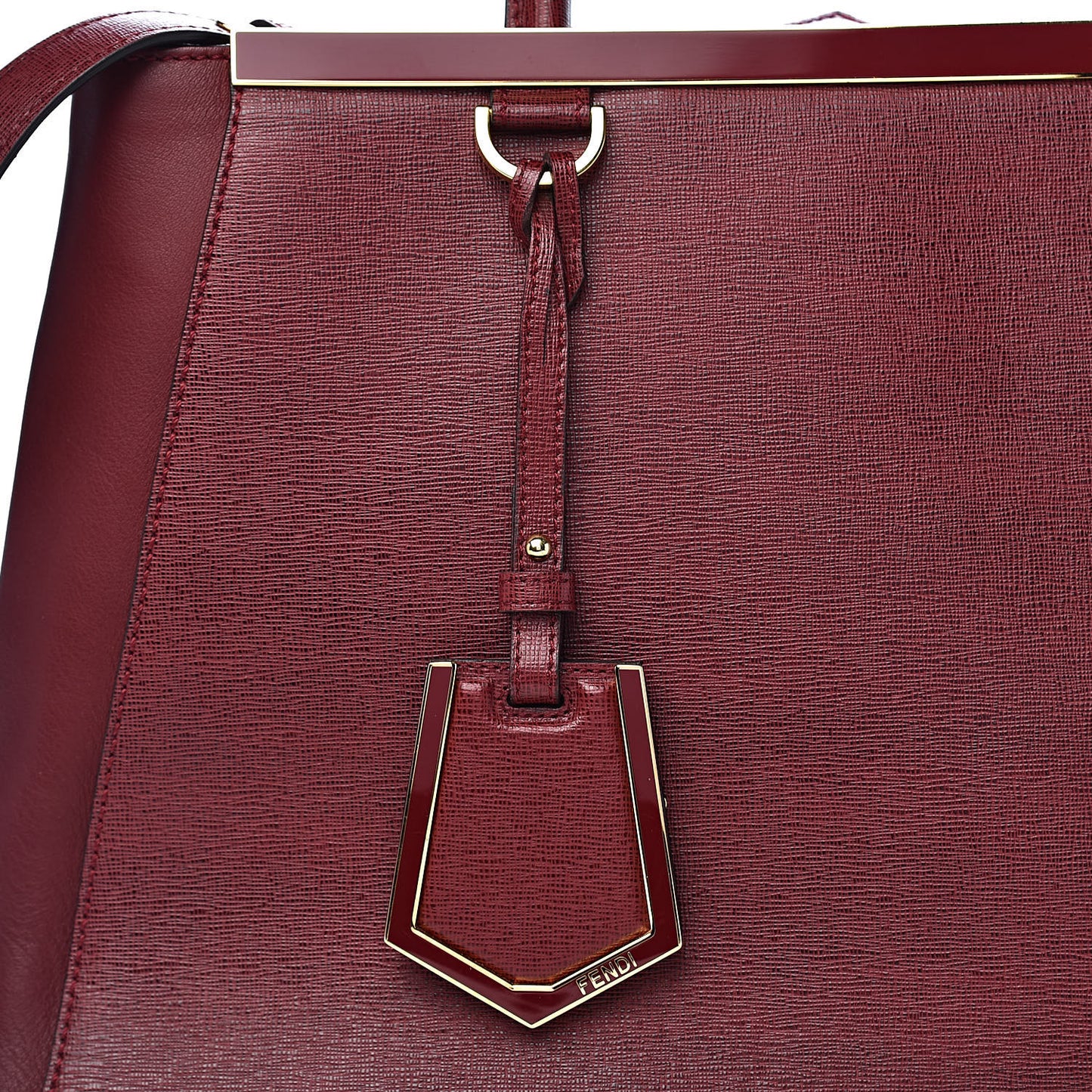 Vitello Elite Regular 2Jours Tote Rosso Scuro Ciliegia