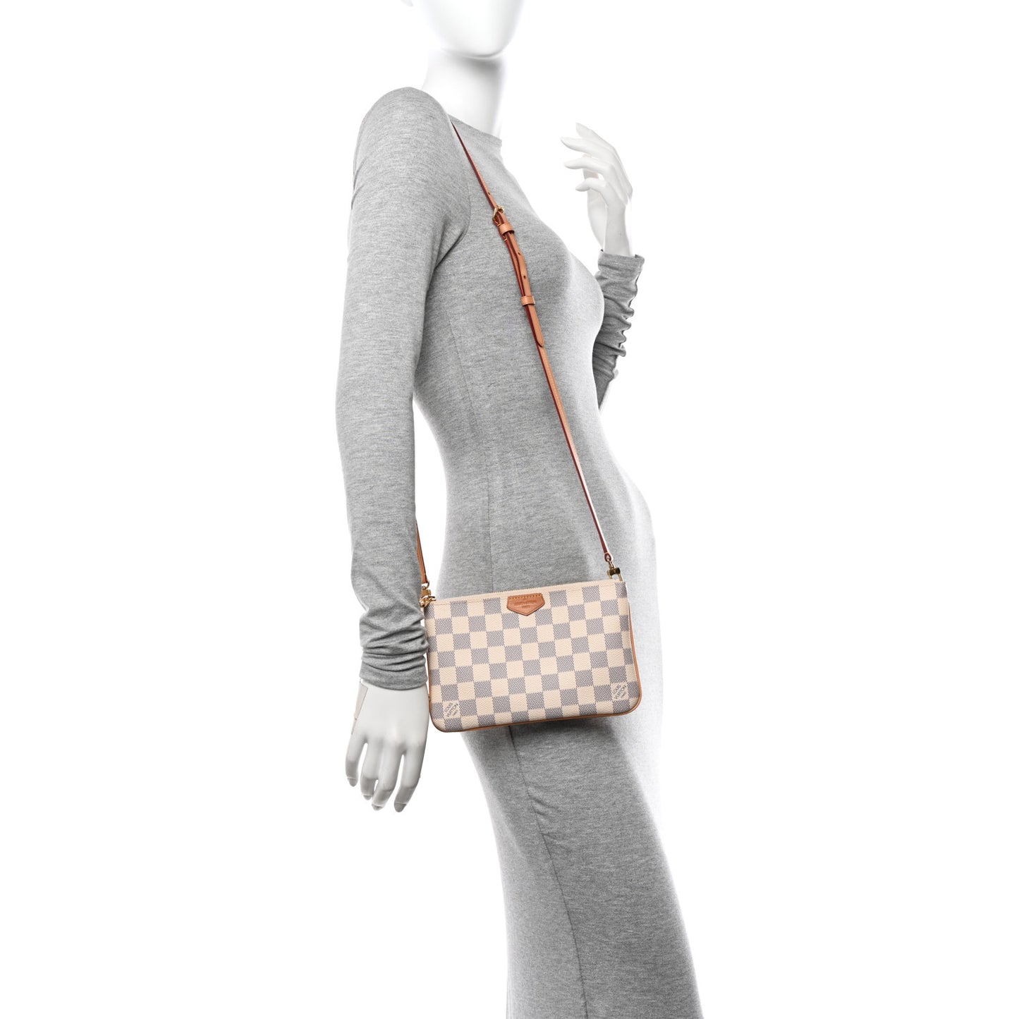 Damier Azur Double Zip Pochette