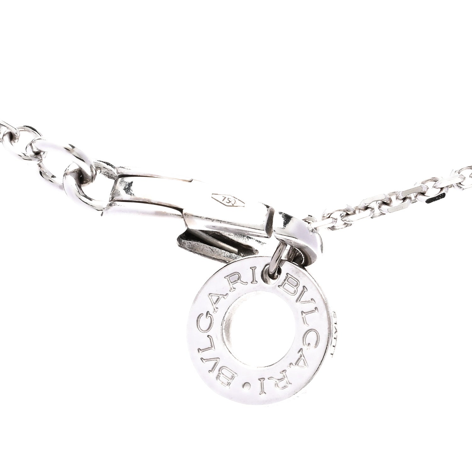 Bulgari 18K White Gold Diamond Divas' Dream Pave Necklace 5 of 7