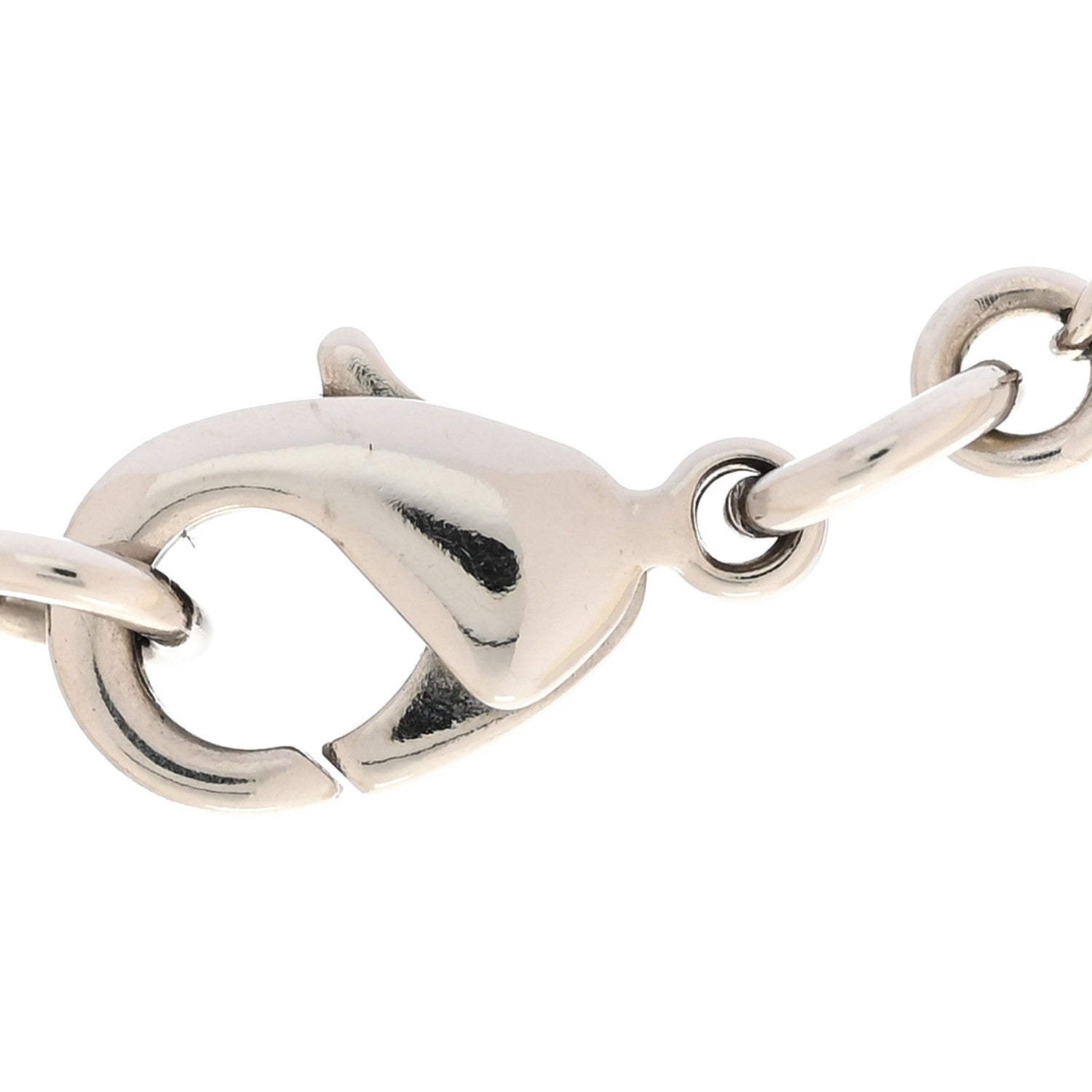 Chanel Crystal Timeless CC Necklace Silver 6 of 7